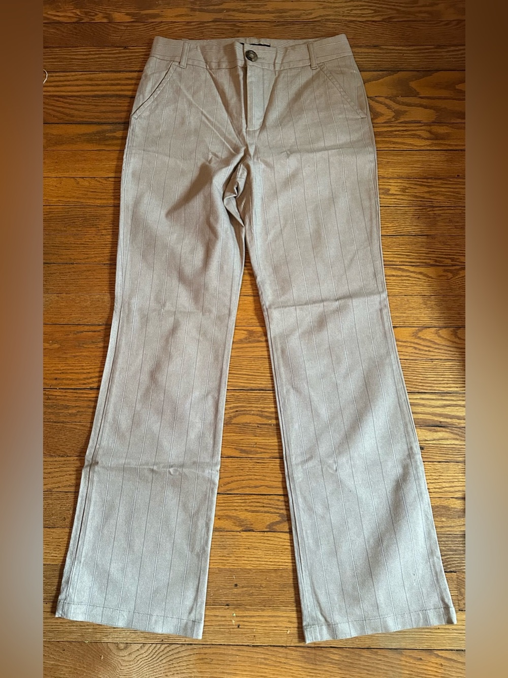 Marc by Marc Jacobs Light Taupe Pinstripe Dressy Jeans